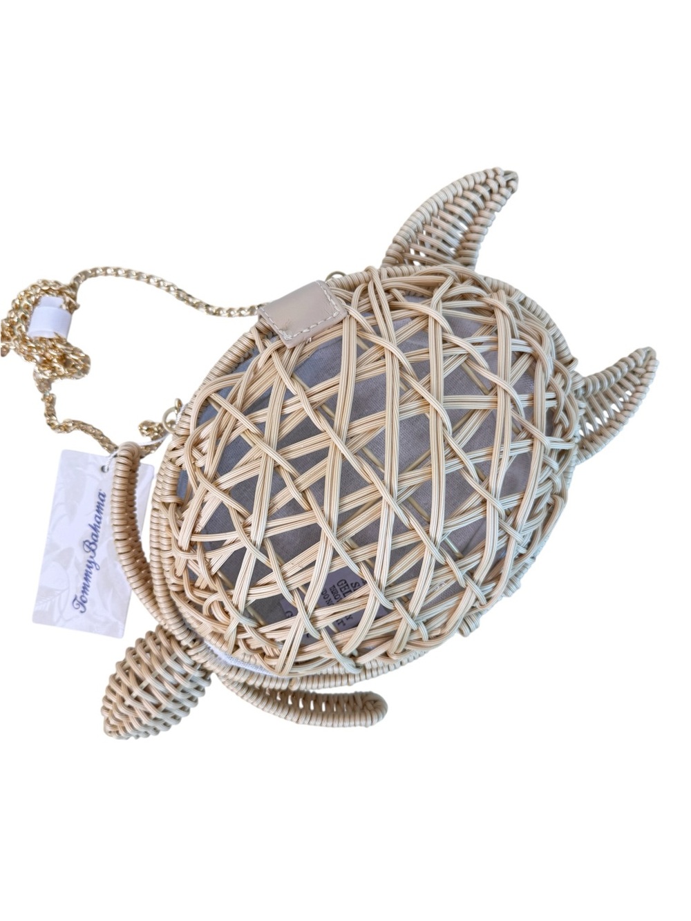 TOMMY BAHAMA NWT Wicker Woven Turtle Bag One Size in Natural - Picture 4 of 14